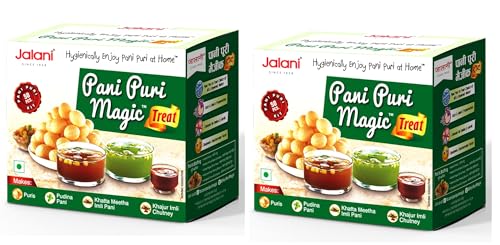 Image of Pani Puri Magic Treat | Hygienically Enjoy Pani Puri at Home | India's favourite Street Chat | A++ Grade, 220g (2 Pcs)