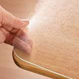 Verohome テーブルマット 透明 エンボス加工 55x80cm 厚さ1.5mm テーブルクロス PVC製 長方形 気泡なし デスクマット 矩形 防水 汚れ防止 はカスタマイズ可能です (エンボス 1.5mm, 55*80cm)
