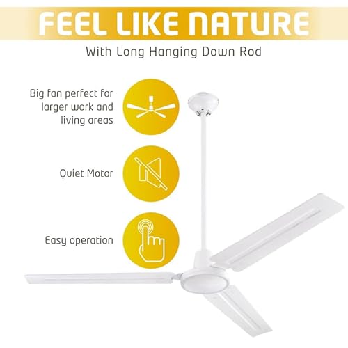 Ciata UK-FAN-15H-392 2 Pack Garage Ceiling Fan, Shop Ceiling Fan, Commercial Ceiling Fan thumb #6