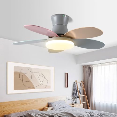 Ventilateur de plafond avec éclairage LED 60W réglable par télécommande
