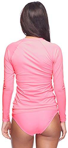 Image of Body Glove Women's Smoothies Sleek Solid Long Sleeve Rashguard with UPF 50+