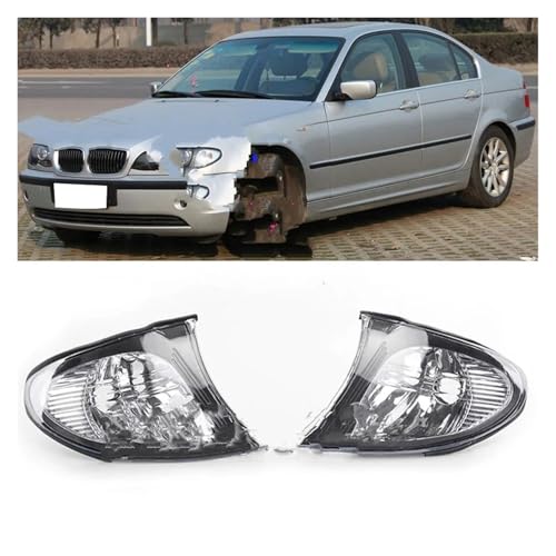 Faro principale Indicatori Di Direzione Della Luce D'angolo Per BMW E46 2002-2005 SERIE 3 320i 325i 330i Faro Testa Lam Segnale Luci D'angolo Accessori Fanale Proiettore(L and R)