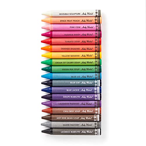Crayons Warhol Soup Can avec taille-crayon inclus pour dessin