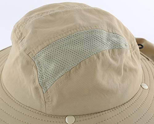 Home Prefer Kids Lightweight Quick Dry Summer Sun Hat Beach Hat For Boys Fishing Hat Khaki #TOP4