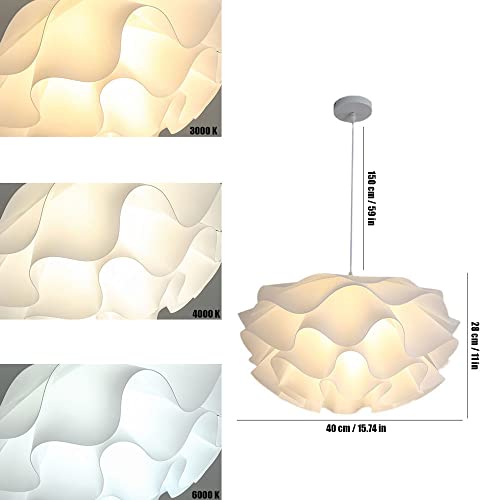 Lampe suspendue acrylique fleurs de style moderne réglable - 3