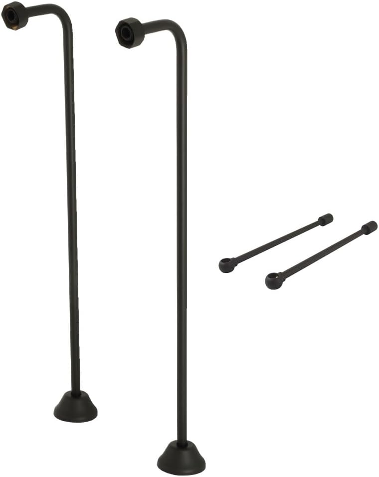 Kingston Brass CCK465 Vintage Single Offset Supply Line with Wall Bracket Combo, Oil Rubbed Bronze