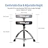SONICAKE Drum Stool Adjustable Drum Throne Foldable with Anti-Slip Padded Drum Seat Black #1