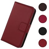 Lankashi Flip Premium Echt Leder Tasche Hülle Für Gigaset Me GS55-6 5