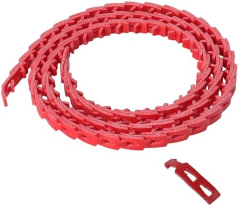 5FT Power Twist V Belt 1/2-Inch x 5 Feet A Type, Adjustable Link Drive V-Belt Perfect for Wood Lathes, Table Saws, Bandsaws,Benchtop Drill Press and Agricultural Machinery Repairs