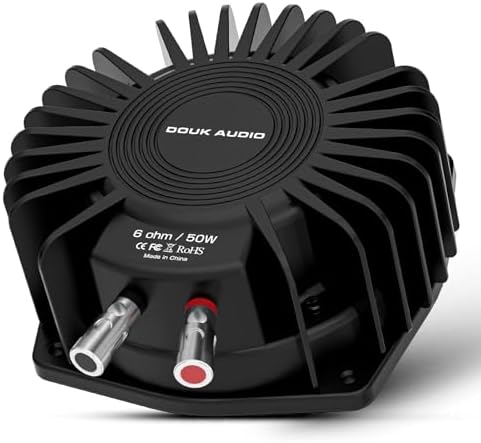 Douk Audio BS-1 Bass Shaker: 50W High Power Tactile Transducer - Subwoofer Lows for Home Theater, Car Audio & Gaming Chair Vibration Immersion​ (1 PC)