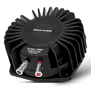 Douk Audio BS-1 Bass Shaker: 50W High Power Tactile Transducer – Subwoofer Lows for Home Theater, Car Audio & Gaming Chair Vibration Immersion​ (1 PC)