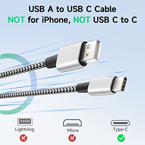 Deegotech Type C Charger 10 Ft, Usb C Charger Cable Fast Charging, Nylon Braided Long Usb C Cable, Type C Charger Cord For Galaxy S10 S9 S8 Plus, Note9 8 A60 A50, Moto G And Other Usb C Devices #TOP1