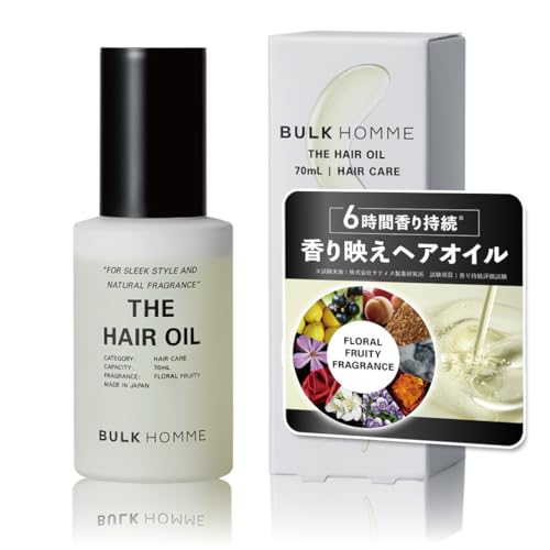 バルクオム ヘアオイル メンズ 70ml フローラルフルーティの香り 植物由来 天然オイル 洗い流さないトリートメント