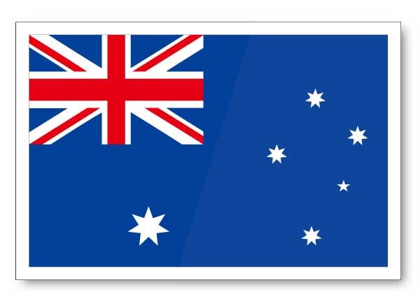 Amazon.co.jp: わーるどくらふと オーストラリア国旗ステッカー SS