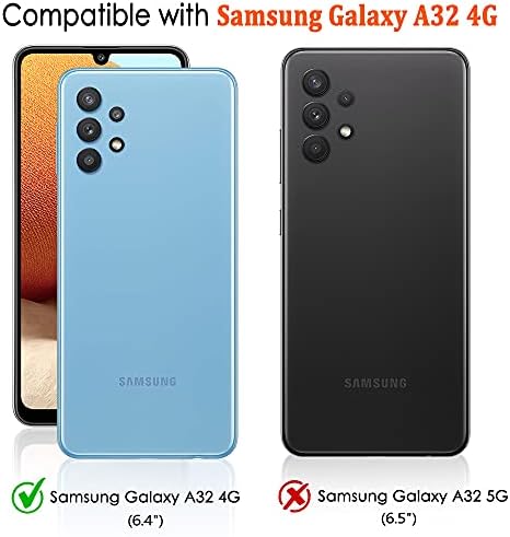TesRank Samsung Galaxy A32 4G Case, Soft TPU Cover Matte [Anti-scratch] [Anti-fingerprint] for Samsung Galaxy A32 4G-Black