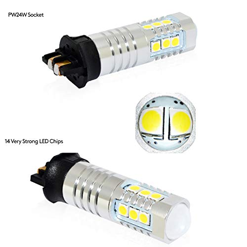 Bombillas PW24W LED naranjas sin error CanBus para i3 2