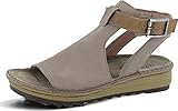 Naot Women's Verbena Sandal Stone Nubuck/Latte Brown Leather 10 M US
