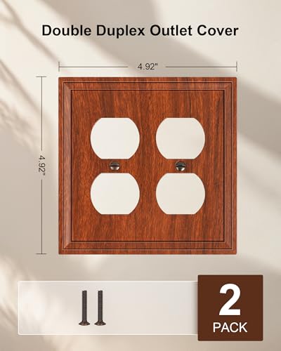 Couvercles de prise en fibre de bambou pour harmoniser votre salon, plaques murales grain de bois
