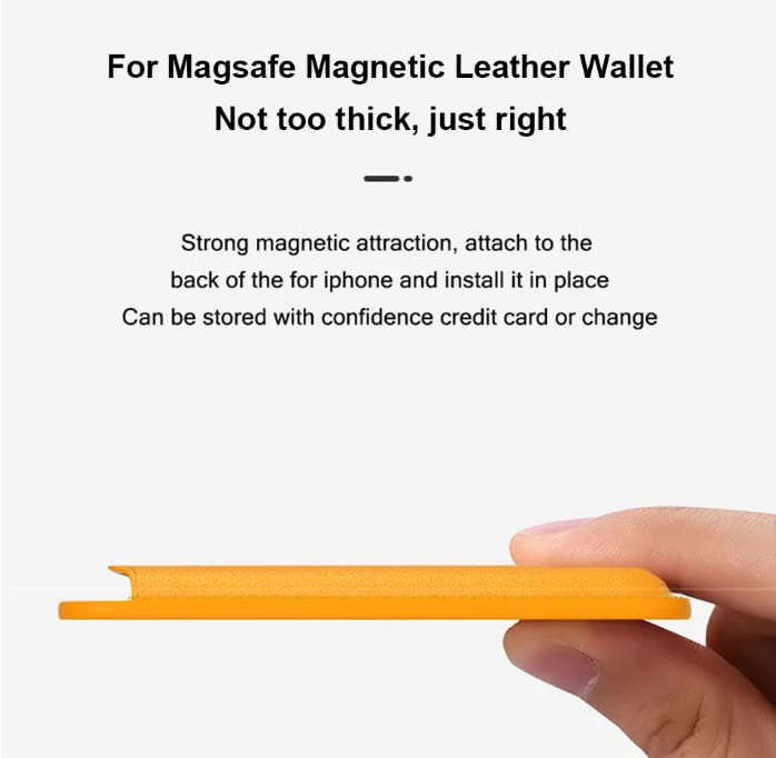 Image of MIDOS Magnetic Card Wallet Holder Designed for MagSafe Compatible with iPhone 17, Phone 16, iPhone 15, iPhone 14, iPhone 13, iPhone 12 Series Models (Light Brown)