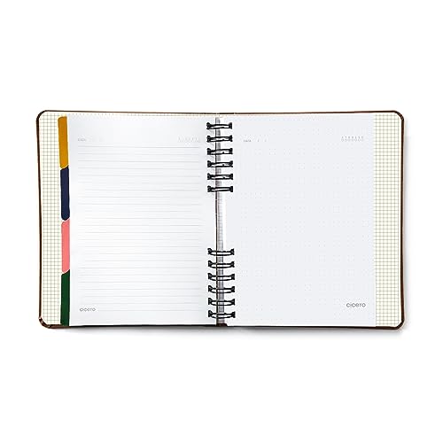 Caderno Organizador Duo Clássica Pautado & Pontado A5 Caramelo, Cicero