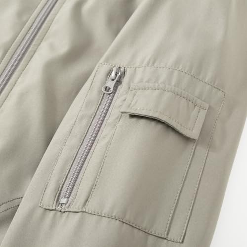 Men's Bomber Jacket Casual Fashion Lightweight Windbreaker Outdoor Flight Coat Jackets2