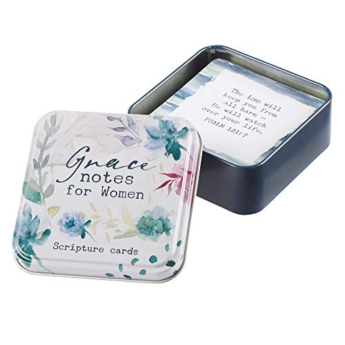 Christian Art Gifts Scripture Prayer Cards In Tin | Grace Notes For Today – 50 Double Sided Cards | Bible Verse Encouraging Gift For Women #TOP1