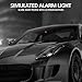 hautllaif Anti-Theft LED Flashing Security Light Fake lamp，Car Solar Power Simulated Dummy Alarm，with USB Charger Port，car Security Accessories Universal for Most Cars (Red)