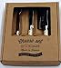 Laguiole Mini Cheese Set Ivory, Set of 3 Utensils, Boxed