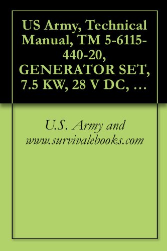 US Army, Technical Manual, TM 5-6115-440-20, GENERATOR SET, 7.5 KW, 28