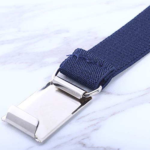 Kajeer Kids Boy Belt Elastic, Adjustable Elastic Belt Silver Square Buckle for Boys Girls(4 PCS)4