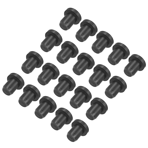 Image of uxcell High Temp Silicone Plug Mount Dia 5.5mm /0.22 inch T Shaped Solid Rubber Stopper Hole Plugs for Powder Coating Plating Waterproof Plugs Sealing Plugs Black Pack of 20(OD 8mm)