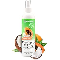 Tropiclean Spray Desodorante de Mascotas para Perros y Gatos - Aroma de Larga Duración - Sin Parabenos Ni Colorantes