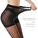 WAKUNA 20D Black Sheer Tights for women-2 Pairs sheertex Pantyhose with Reinforced Toes Black+Nude X-Large