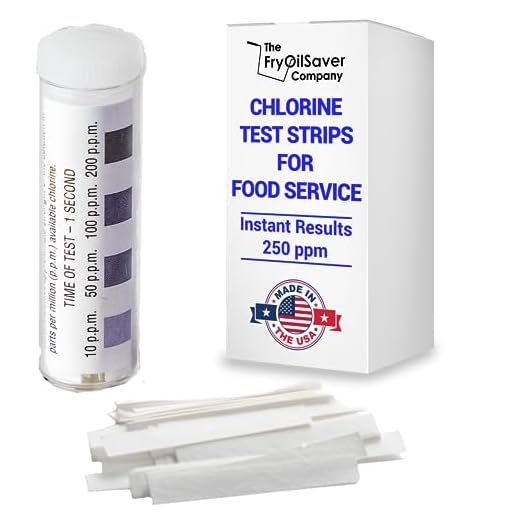 Chlorine Test Strips for Food Safety