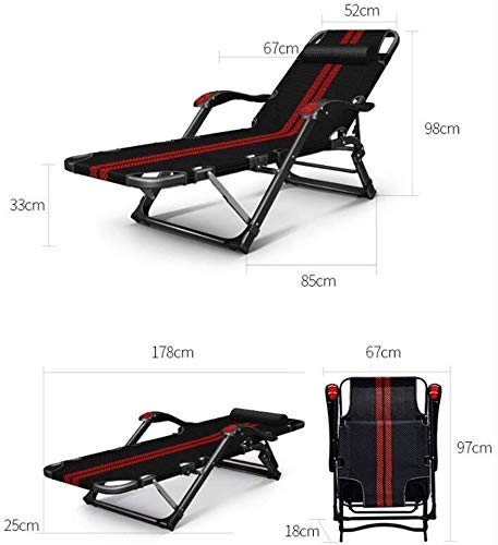 Transat de jardin multiposition avec couchage plat pour la sieste