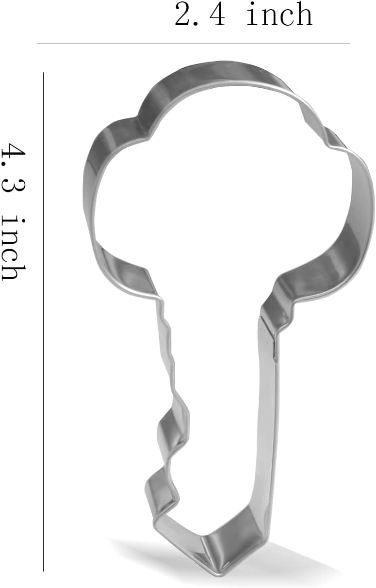 Keewah Real Estate Cookie Cutter Set - 2 Piece - 4.5” House, 4.3” Key - Stainless Steel image 3