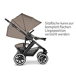 ABC Design 2in1 Kinderwagen Salsa 4 Air Starter Set - Kollektion 2023 – Kombikinderwagen für Neugeborene & Babys – Set inkl. Sportsitz, Babywanne & Zubehör – höhenverstellbares Kopfteil - Farbe: cream