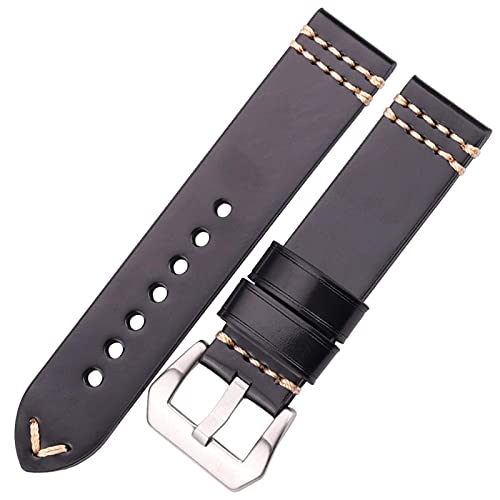 Bracelet de montre en cuir 18mm 20mm 22mm 24mm pour montre homme et femme