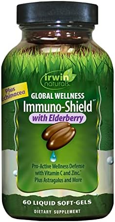 Irwin Naturals Global Wellness Immuno-Shield with Elderberry 60 Softgels