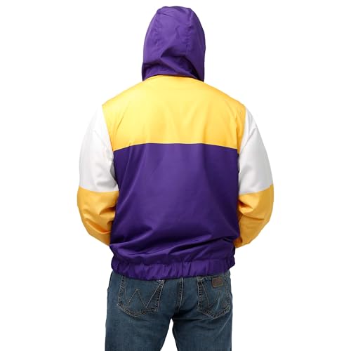 FOCO Men's Standard NBA Logo Warm-Up Windbreaker Jacket, Team Color