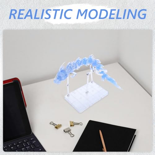 WRITWAA Dragon Effect Model Kit for Action Figure Display - Precision Anime Statue Display Effect for Collectors and DIY Enthusiasts with Dynamic Visual Props 14.17X14.17X2.75In by WRITWAA - Image 3