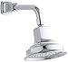 KOHLER 45410-CP Margaux Single Function Wall Mount Showerhead with Katalyst Air Induction Spray, 2.0 GPM, Polished Chrome
