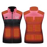 khirvwl 2024 gilet riscaldato uomo per donna cappotto in cotone color block con colletto rialzato a undici zone riscaldato a doppio controllo gilet riscaldato tasca cerniera colletto alla coreana