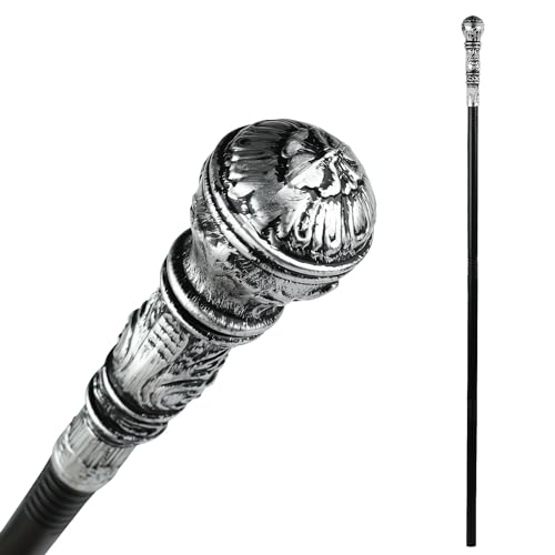 MCJC Decorative Walking Stick Prop Costume Scepter, Egyptian Pharaoh Scepter, Halloween Witch Scepter