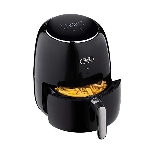 Cooks Professional Digital Air Fryer | 5L Capacity Compact Air Fryer for Home | 1500W | 8 Pre-Set Cooking Times & Temperatures plus Customisable Settings