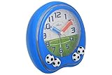 blau weiß PUREgrey Fußball Kinder Wecker blau weiß