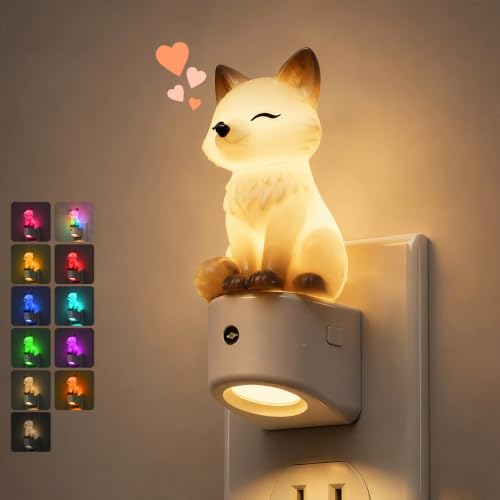 L LOHAS LED Night Light for Kids,Kids Night Light,Dusk to Dawn Sensor