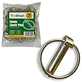 Qualité supérieure : nos goupilles de verrouillage sont fabriquées en acier au carbone plaqué zinc de qualité supérieure, un matériau durable et résistant à l'usure qui résistera à tout test de résistance. Ils sont résistants à la corrosion, à la rouille, à la flexion et à la déformation.