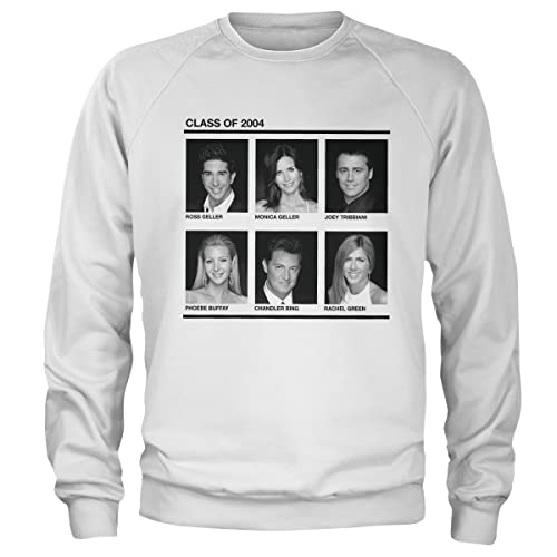 Friends Offizielles Lizenzprodukt Class of 2004 Sweatshirt (Weiß) X-Large