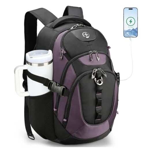 Swissdigital Travel Laptop Backpack with USB Port